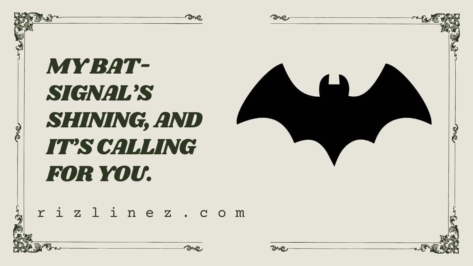 Batman Rizz Lines