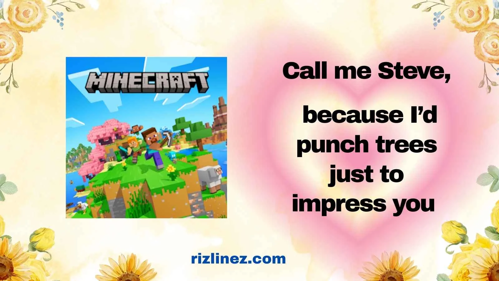 Minecraft Rizz Lines
