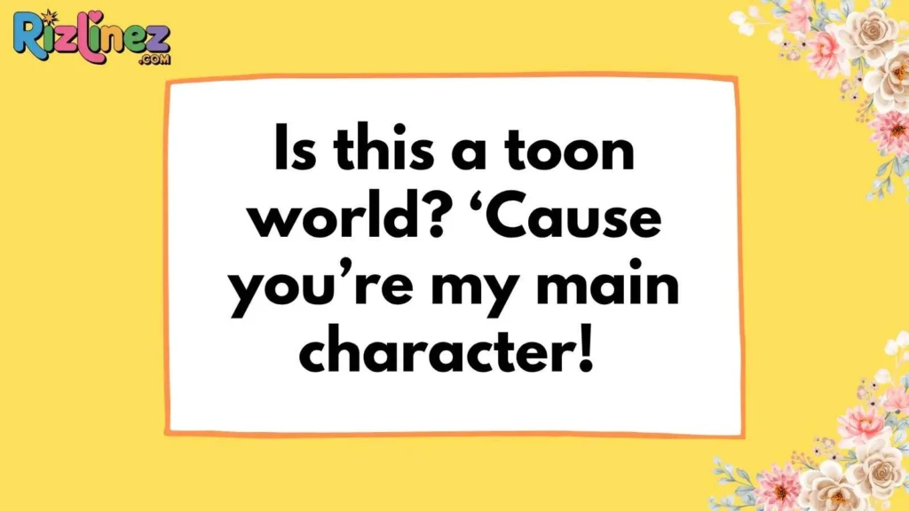 Cartoon Charm Rizz Lines