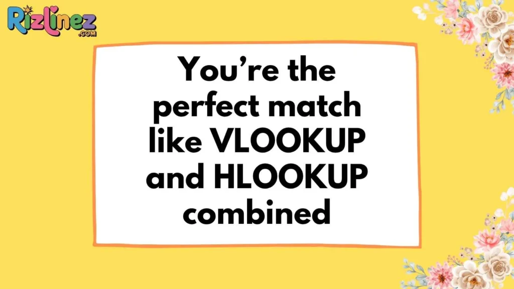 Clever Excel Pickup Lines