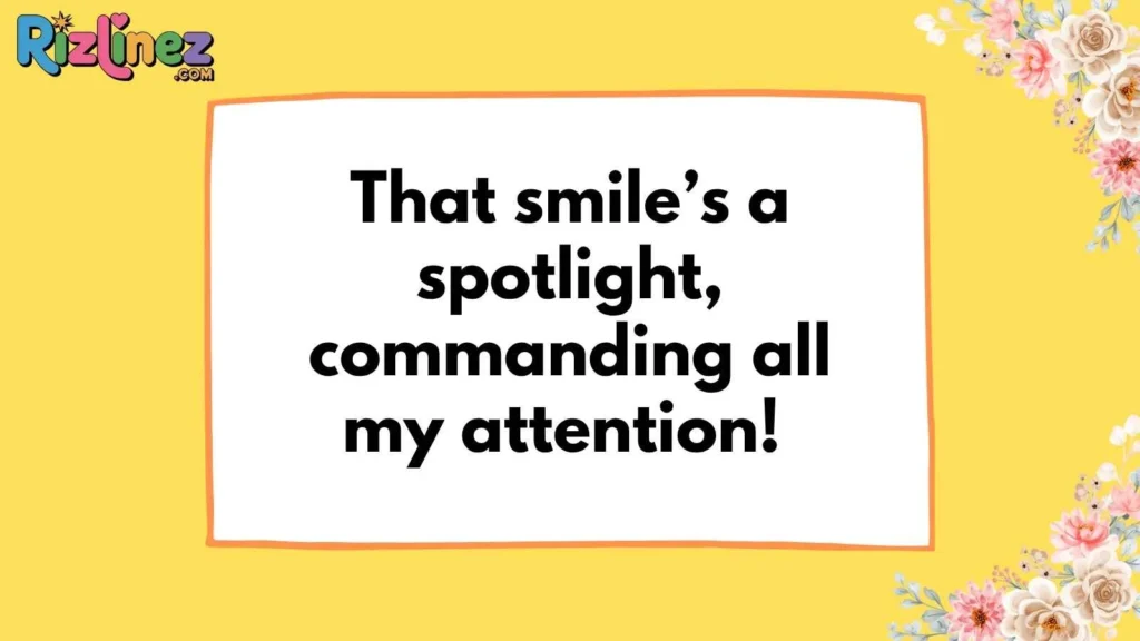 Confident Smile Rizz Lines