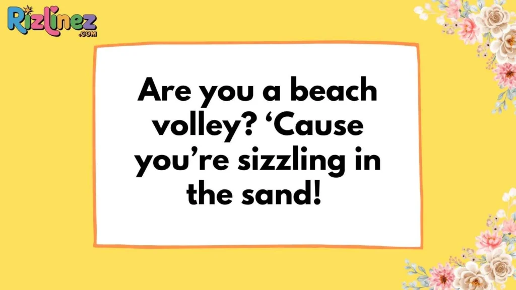 Beach Volleyball Rizz Lines