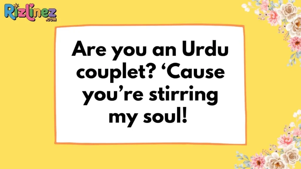 Poetry and Urdu Rizz Lines