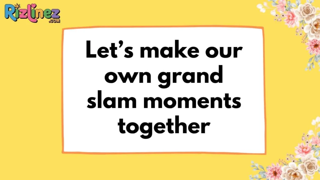 Tennis and Racquet Sports Rizz Lines