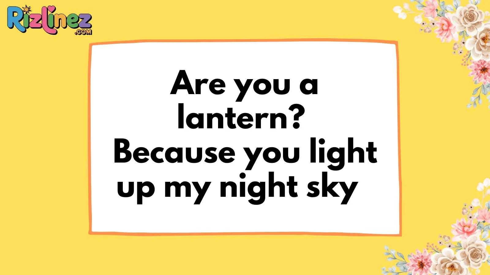 Asian Pick Up Lines