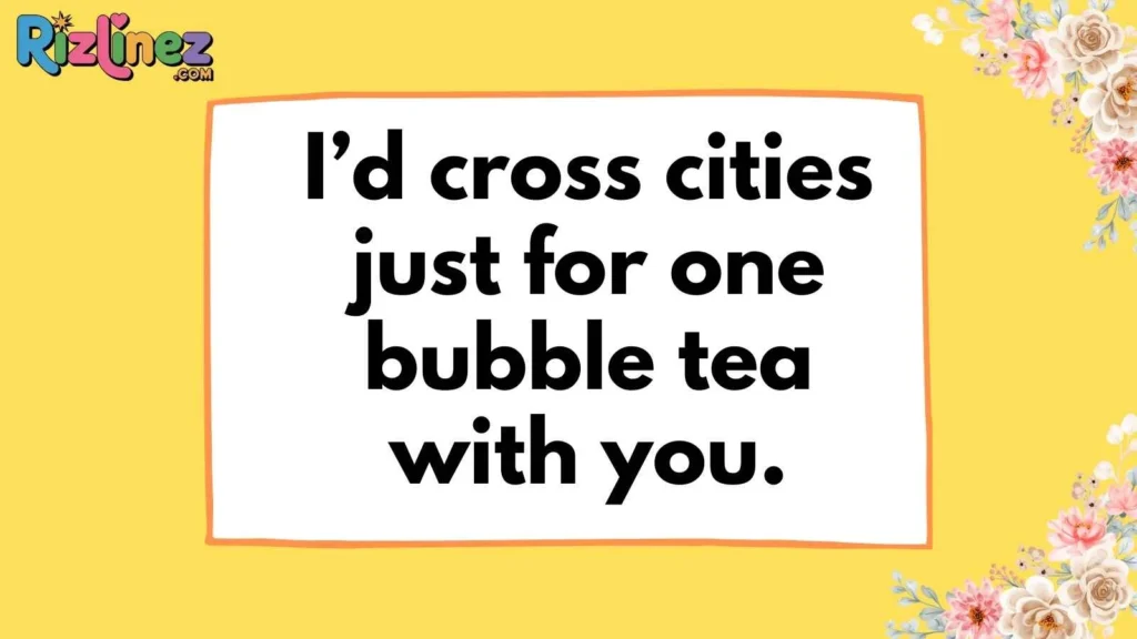 Bubble Tea Rizz Lines
