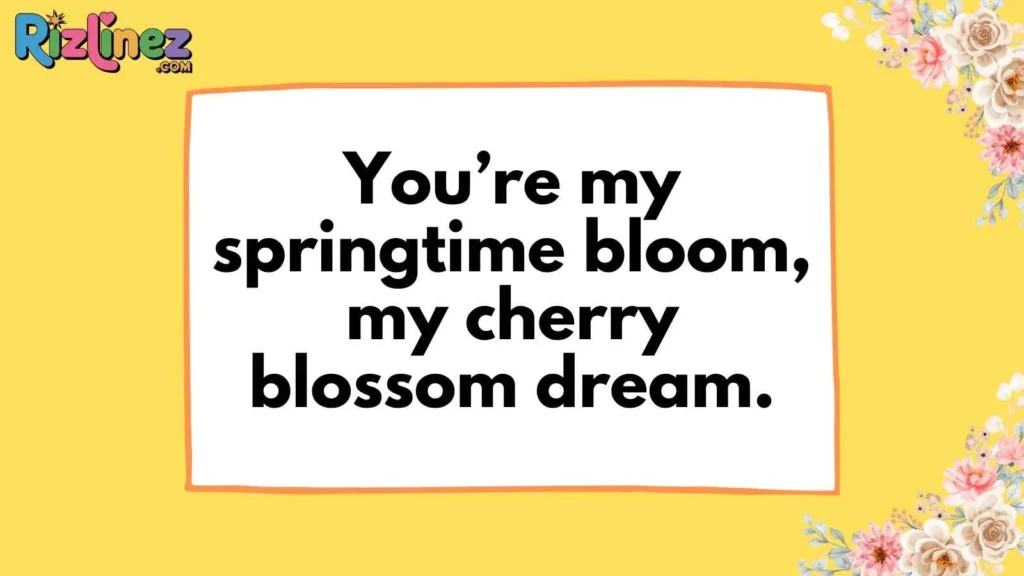 Cherry Blossom Rizz Lines
