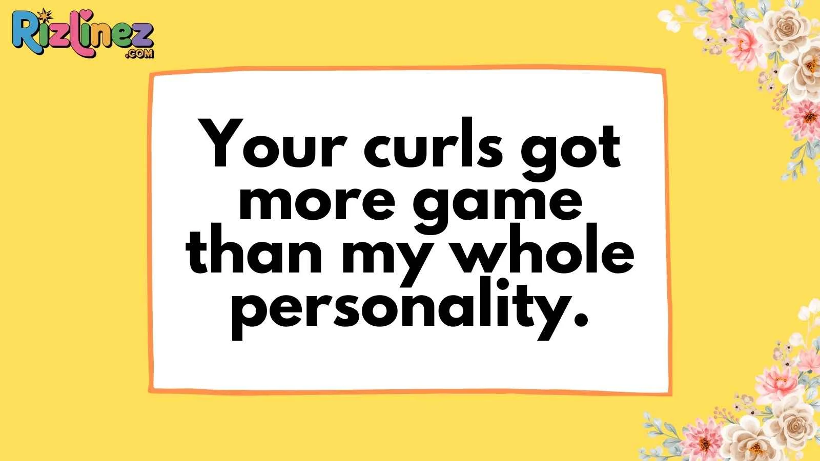 Curly Hair Rizz Lines