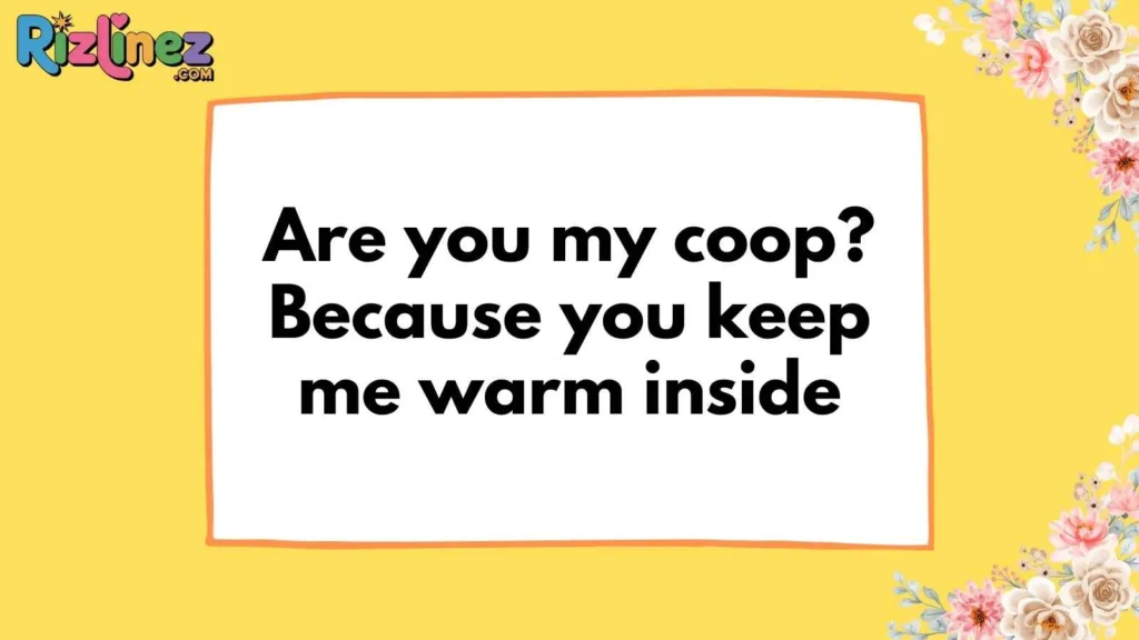 Flirty Chicken Pick Up Lines