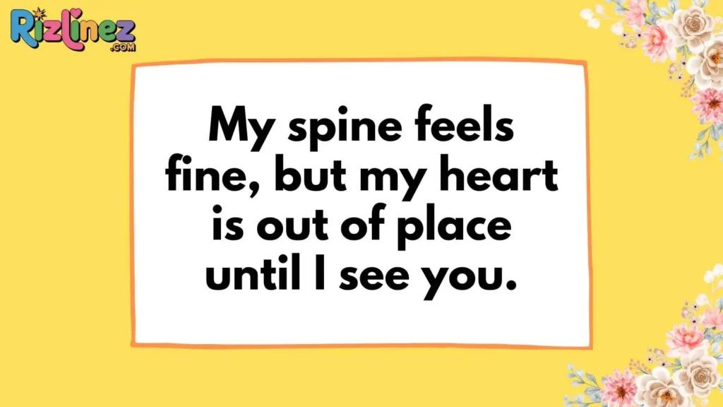 Funny Chiropractor Rizz Lines