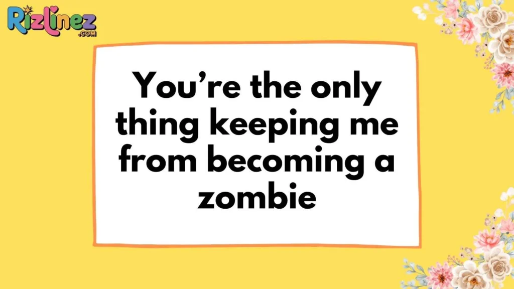 Funny Zombie Rizz Lines