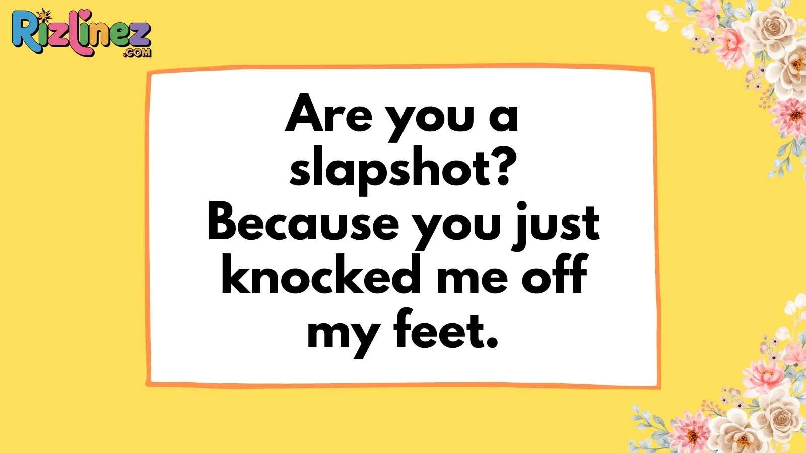 Hockey Pick Up Lines