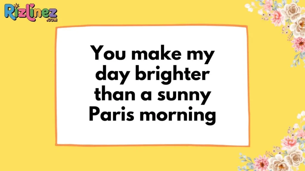 Cute Eiffel Tower Rizz Lines