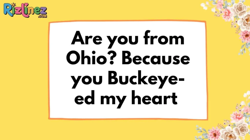 Funny & Cheeky Ohio Pick Up Lines