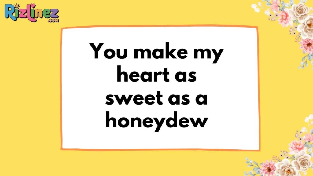 Cute Melon Pickup Lines