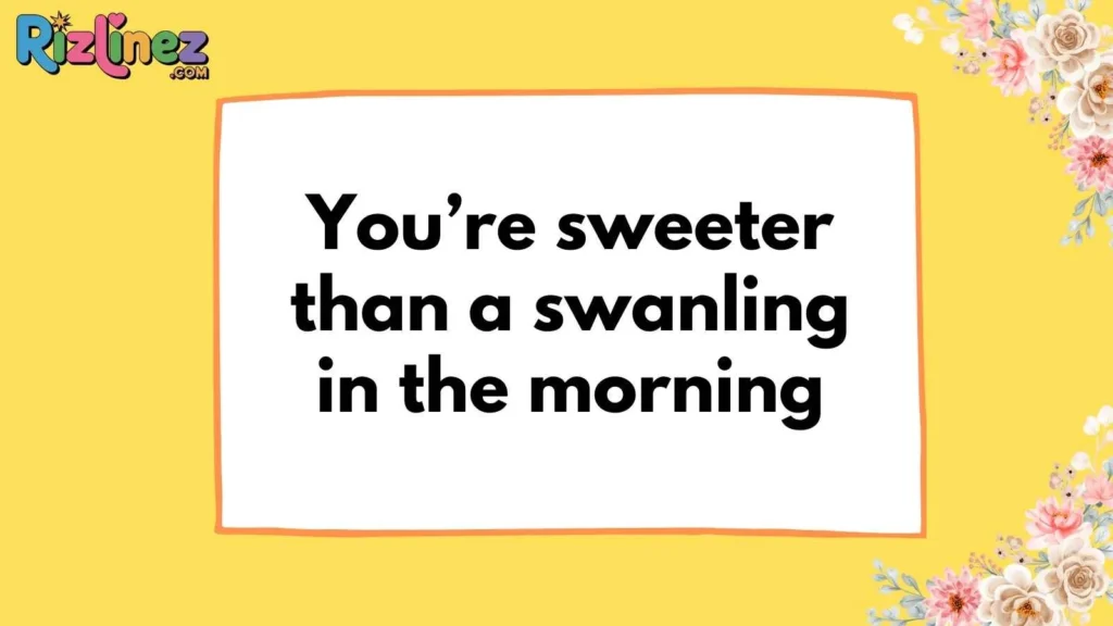 Cute Swan Pickup Lines