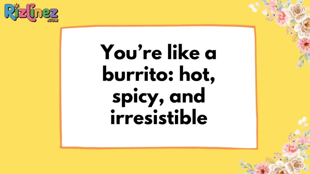 Classic Burrito Pickup Lines